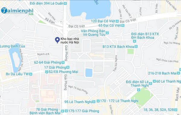 Địa chỉ kho bạc nhà nước thành phố Hà Nội