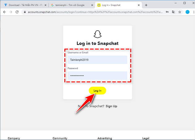 Cách đổi mật khẩu Snapchat trên máy tính