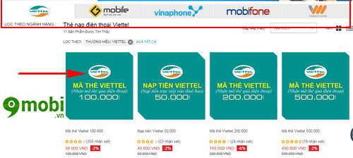 Cách mua thẻ điện thoại rẻ nhất, Viettel, Vina, Mobi, Gmobile, Vietnammobile