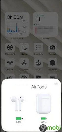 cach kiem tra do chai pin AirPod tren iPhone