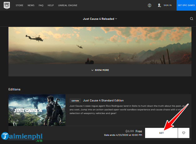 Epic Store tặng miễn phí game Just Cause 4