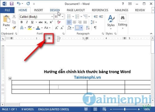 Cách chỉnh kích thước bảng trong Word, chỉnh giãn to nhỏ hàng cột của bảng