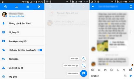 tai facebook messenger android