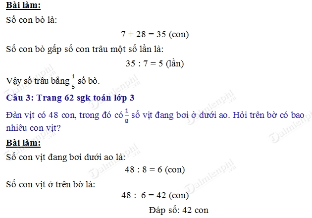 giai toan 3 trang 62 sgk luyen tap 2