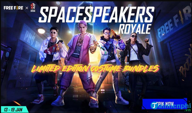 free fire spacespeaker royale