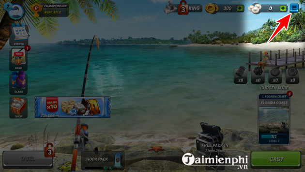 cach nhap giftcode fishing clash