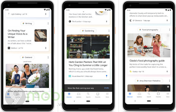 google feed duoc doi ten thanh discover 2