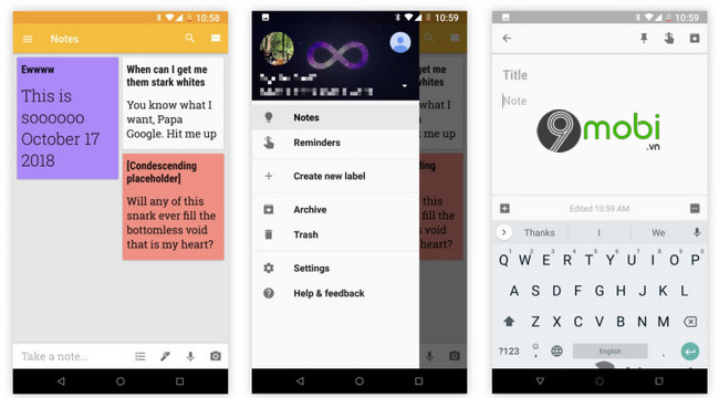 google keep cap nhat giao dien material design 2