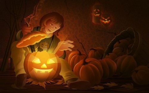 Hình nền Halloween ấn tượng anh dep hinh halloween vui nhon