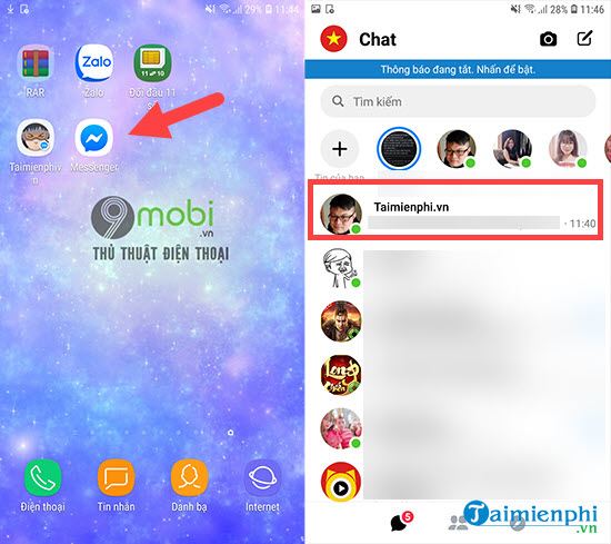 Hướng dẫn bật giao diện đen Dark mode trên Messenger