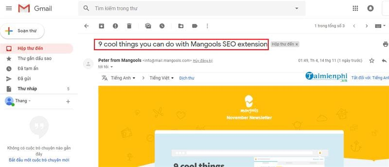 Hướng dẫn cách chặn quảng cáo trên Gmail