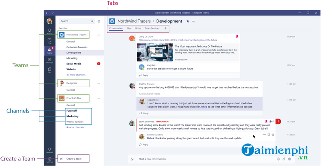 huong dan cach su dung microsoft teams