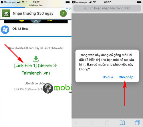 huong dan cap nhat ios 12 beta 2