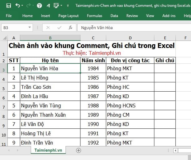 huong dan chen hinh anh vao khung comment ghi chu trong excel 2