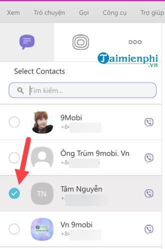 huong dan chia se man hinh goi video tren viber 2