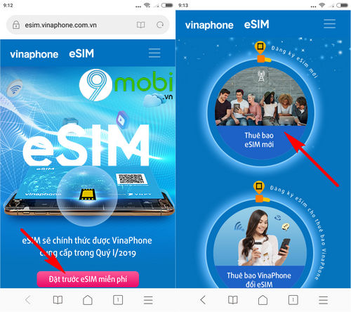 huong dan dang ky mua esim vinaphone 2