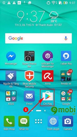 thay doi tai khoan Google Play cho Android