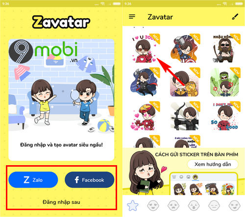 huong dan dung sticker avengers endgame trong facebook messenger 2