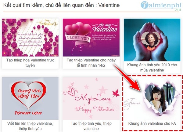 Hướng dẫn ghép ảnh vào khung Valentine Online