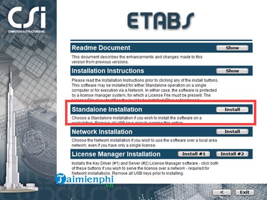 Hướng dẫn tải và cài đặt ETABS, phần mềm phân tích thiết kế nhà