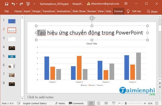 Hướng dẫn tạo hiệu ứng chuyển động trong PowerPoint