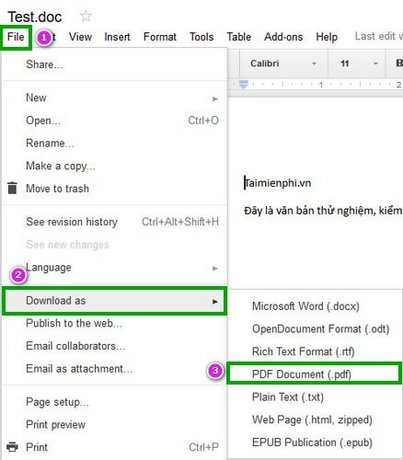 Hướng dẫn cách chuyển file Word, Excel, PowerPoint thành định dạng PDF bằng Google Docs