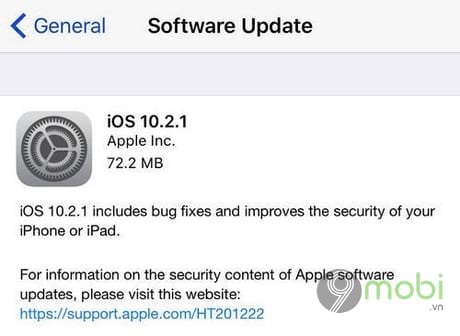 iOS 10.2.1 co gi moi
