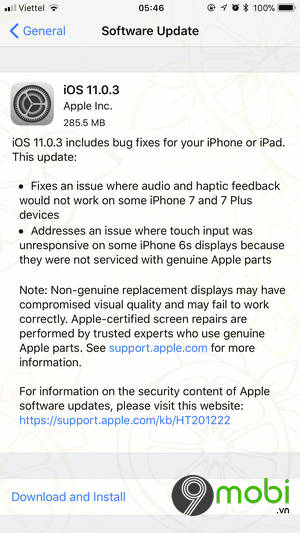 ios 11 0 3 sua loi am thanh rung tren iphone 2