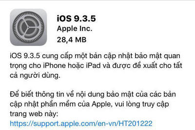 nhung tinh nang moi tren iOS 9.3.5