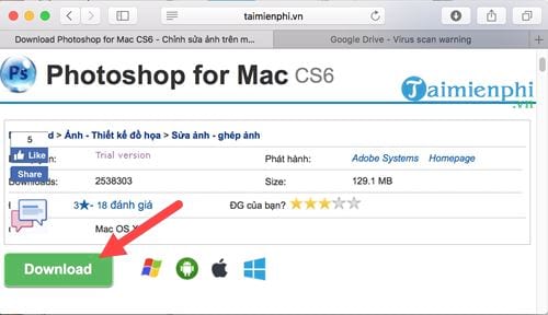 Phần mềm photoshop cs6 cho mac