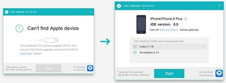 huong dan Jailbreak iOS 8.3 voi TaiG