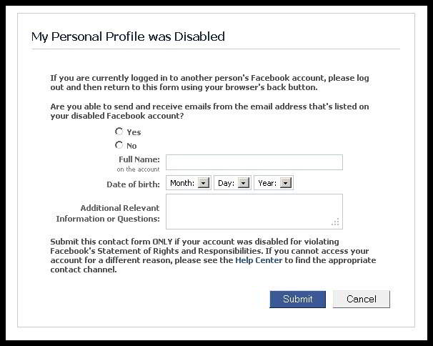 Khôi phục lại tài khoản Facebook bị khóa