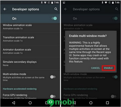 Kích hoạt đa nhiệm, bật Multi Window Mode trên Android 6.0