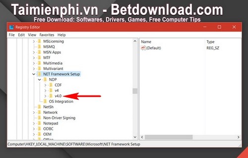 kiem tra phien ban net framework tren may tinh