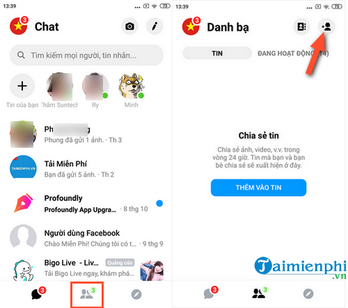 check messages in facebook messenger