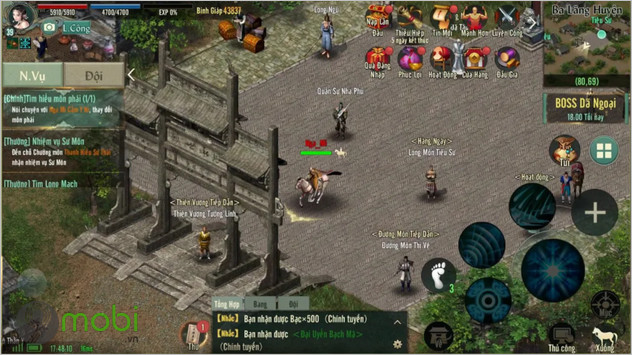 cach nhap code game vo lam truyen ky 1 mobile