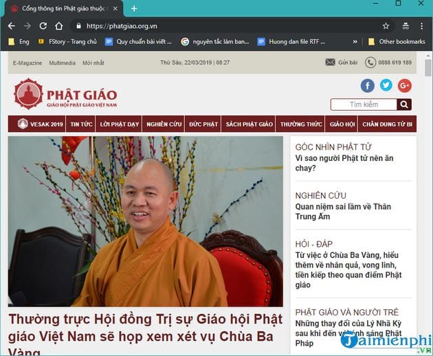 link website cong thong tin phat giao viet nam 2
