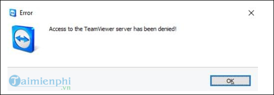 Teamviewer error was interrupted for 5 minutes