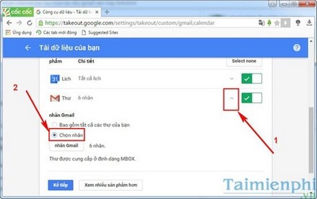 Sao lưu thư Gmail về máy tính, tải thư từ gmail về PC