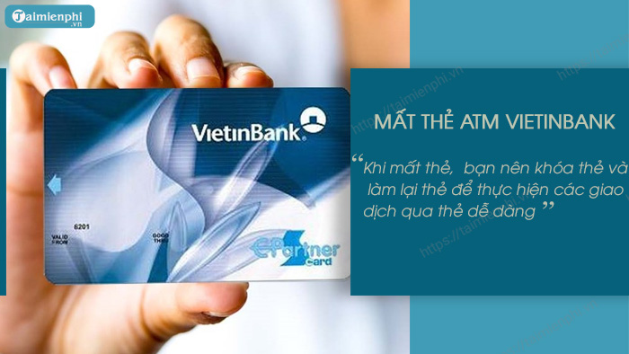 Lam lai the ATM Vietinbank online