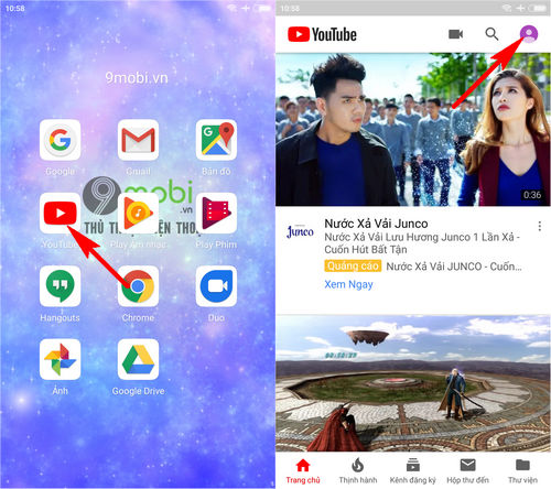 meo chan video youtube tren dien thoai don gian nhat 2