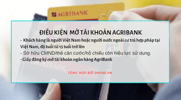 Mở tài khoản AgriBank, điều kiện và phí khi đăng ký
