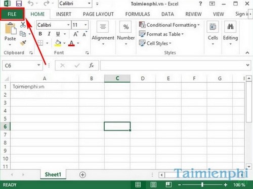 dat mat khau file excel 2013