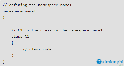 namespace trong c la gi 2