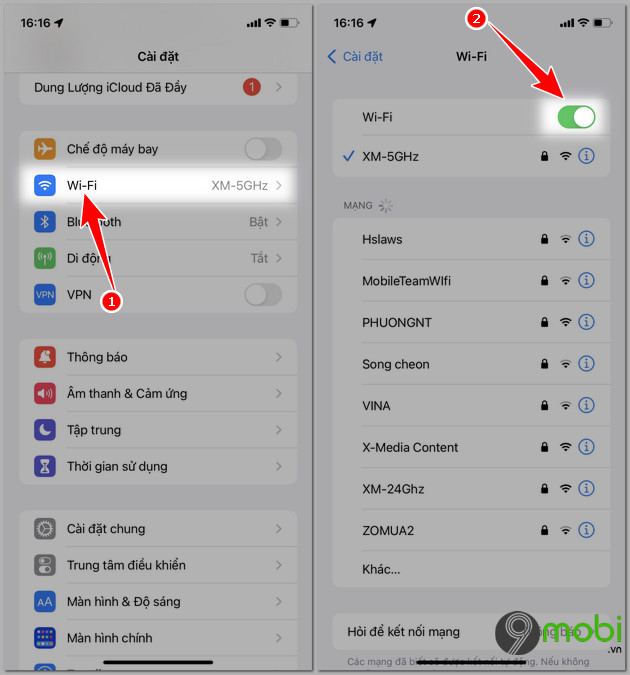 cach sua loi iphone khong vao duoc wifi