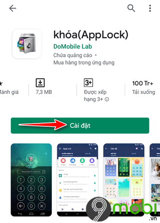 cach khoa ung dung tren android