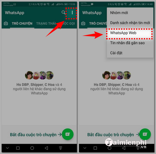 Cách đăng nhập WhatsApp trên máy tính