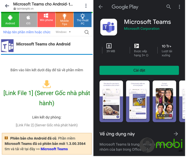 Cách sử dụng Microsoft Teams trên điện thoại, gửi tin nhắn, gọi video