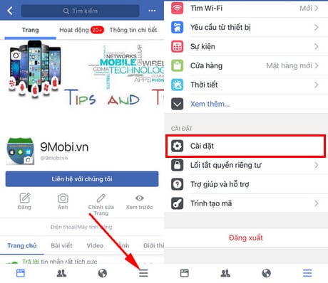 xoa tai khoan facebook tam thoi hoac vinh vien