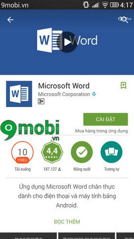 Word cho Android, ứng dụng soạn thảo văn bản Word trên Android